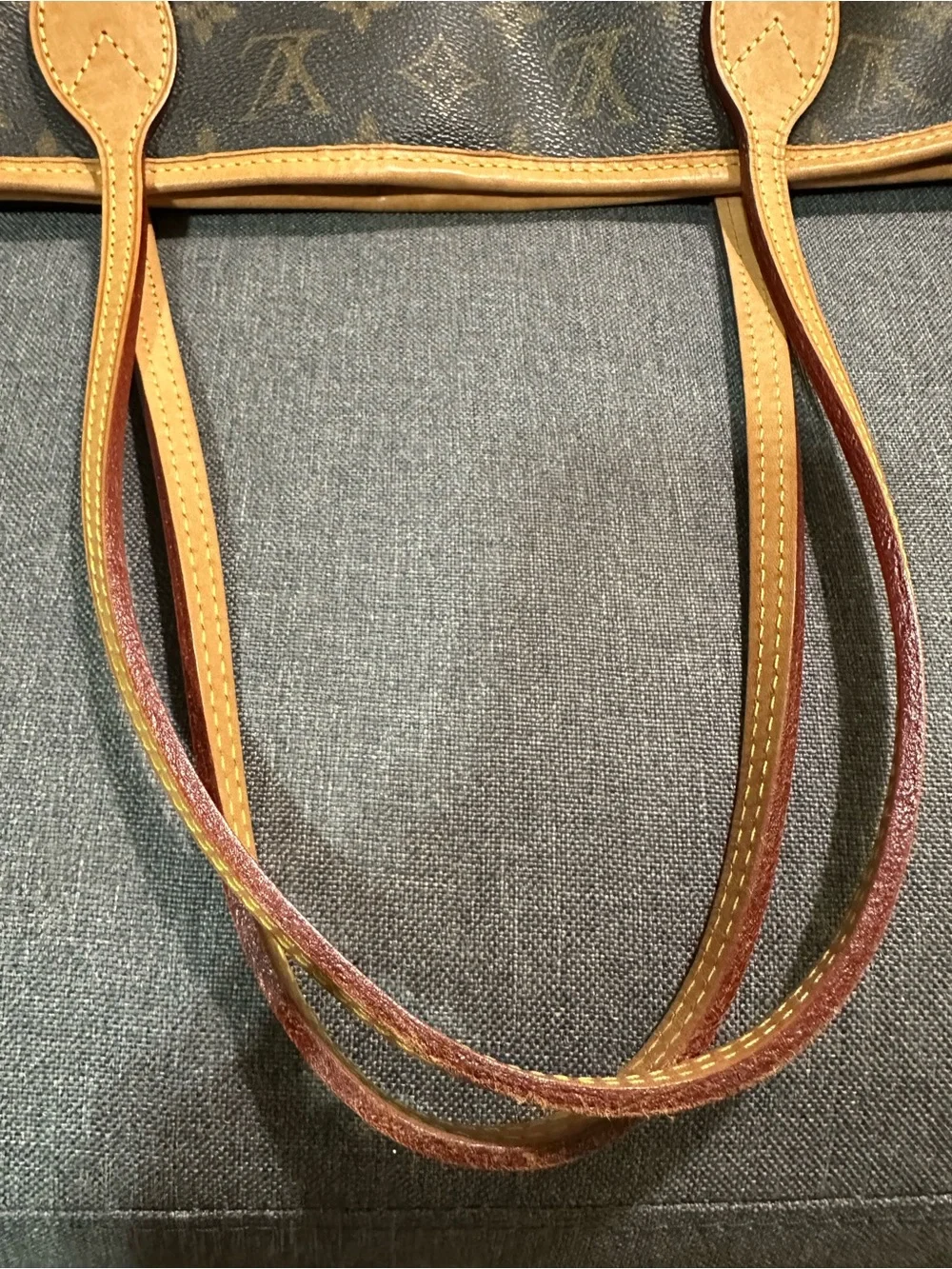 Louis Vuitton Monogram Neverfull Tote in Brown and Tan